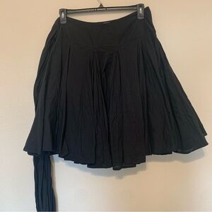 All Saints Midnight A-Line Skirt Medium Timeless Knee-length belt ties